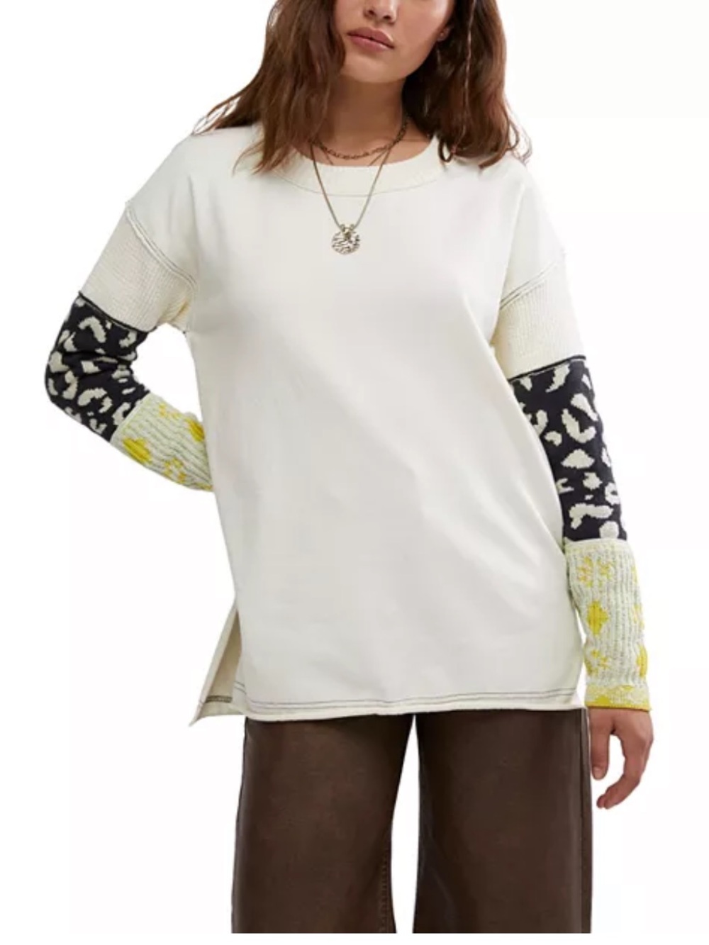 Free People We The Free Tiger Style Cuff Tee